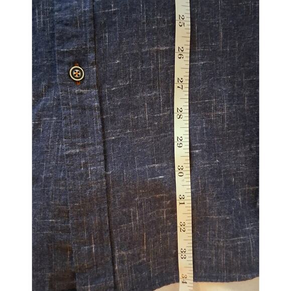 ROWM  Men's 4XB Blue Flecked Long Sleeved Button Down Shirt NWT - Picture 5 of 7